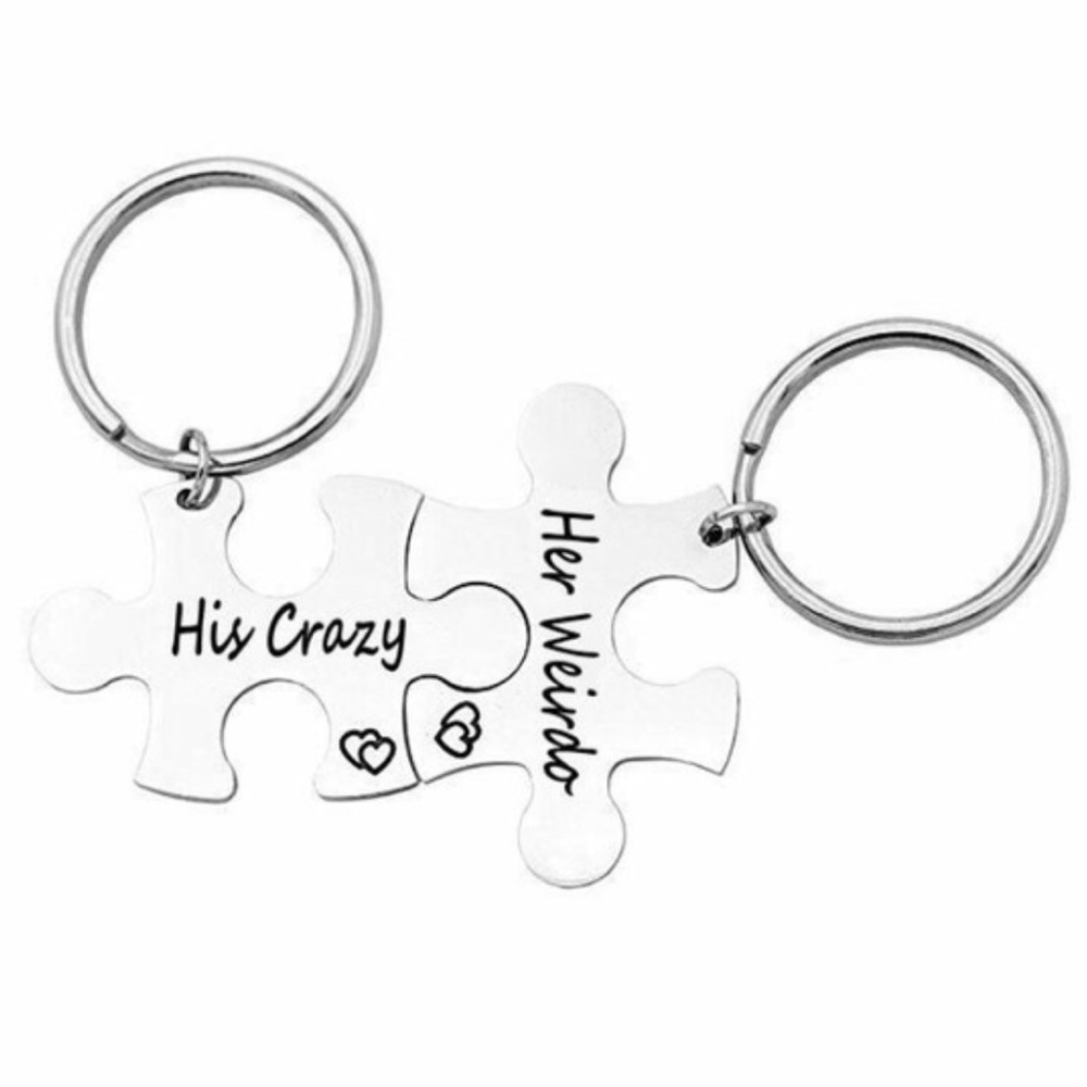 His Crazy & Her Weirdo Keychains